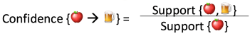 Association Rule Confidence eqn